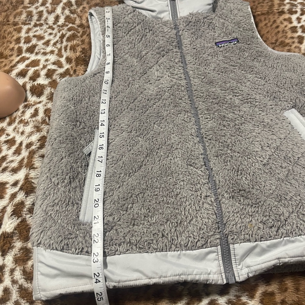 Patagonia" Vest Los Gatos -Hooded-Reversible-Gray - Picture 15 of 16